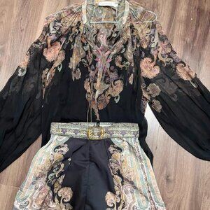 Zimmermann Black Printed Set